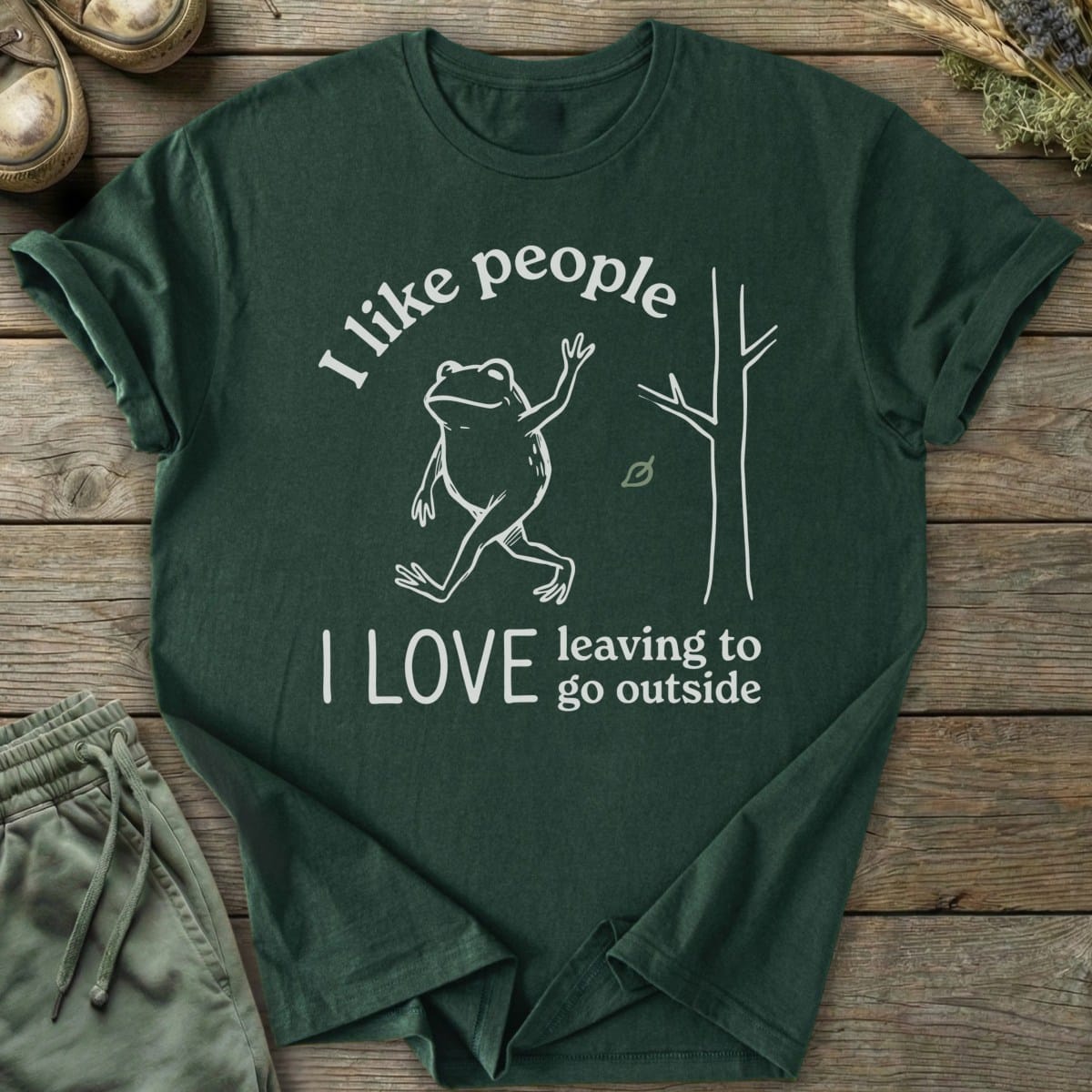 Printify T-Shirt Love Leaving T-Shirt