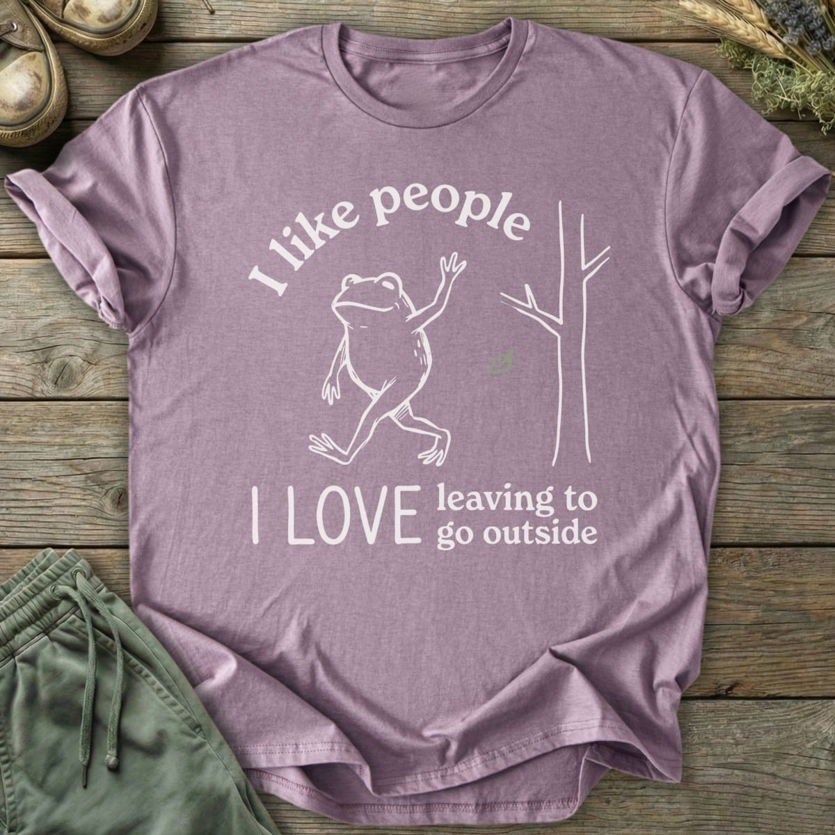 Printify T-Shirt Love Leaving T-Shirt