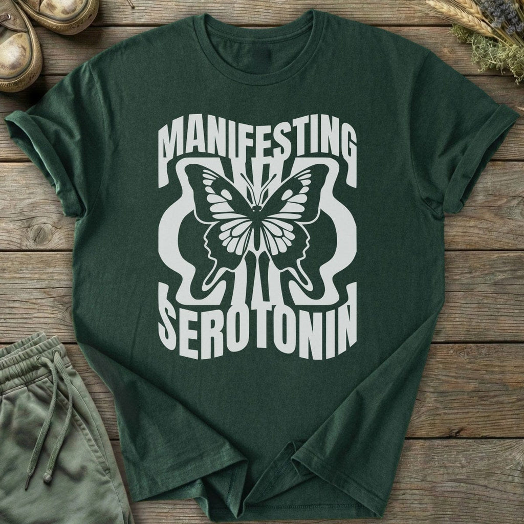 Printify T-Shirt Manifesting Serotonin T-Shirt