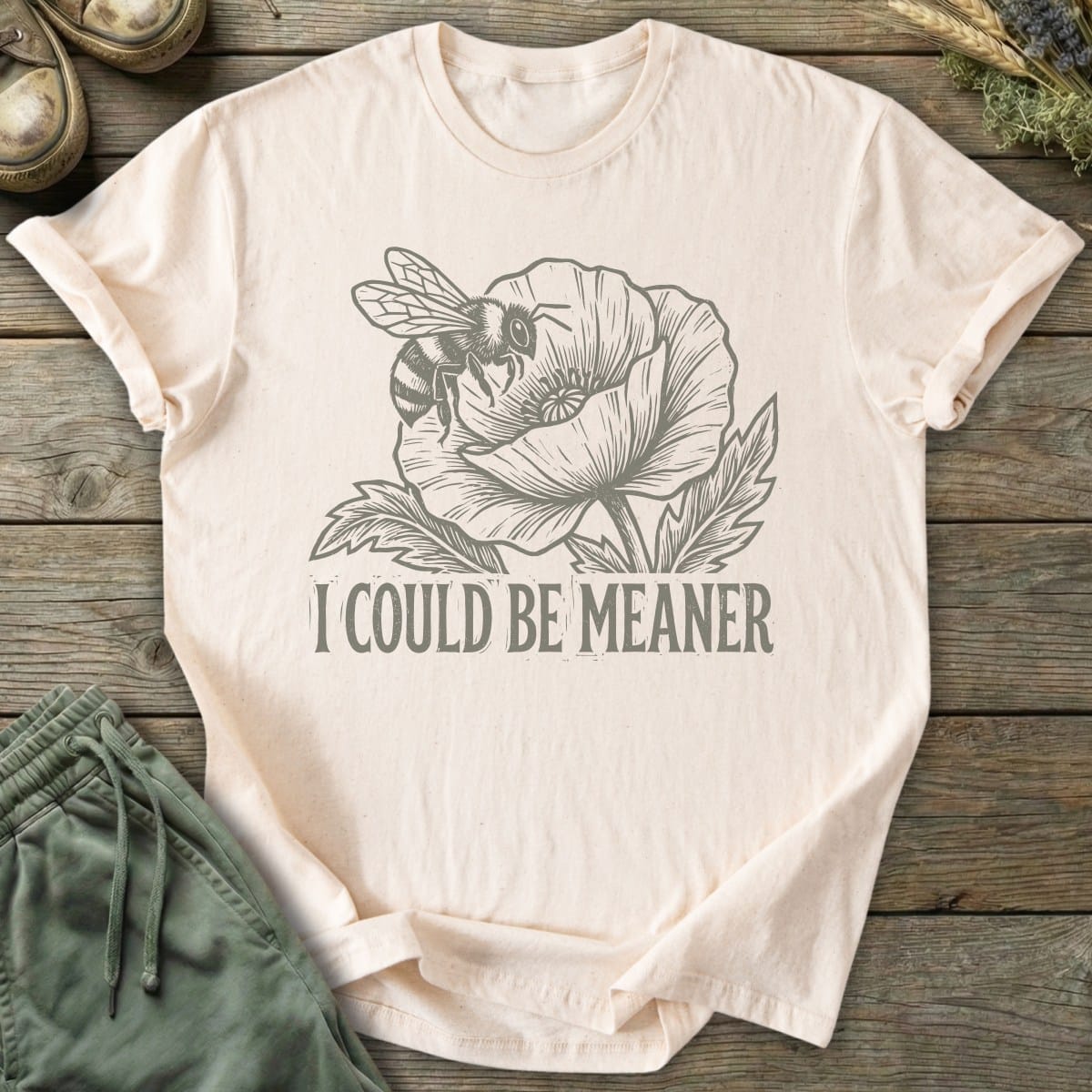 Printify T-Shirt Meaner T-Shirt