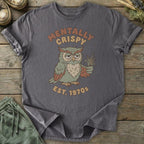 Printify T-Shirt Mentally Crispy Owl T-Shirt