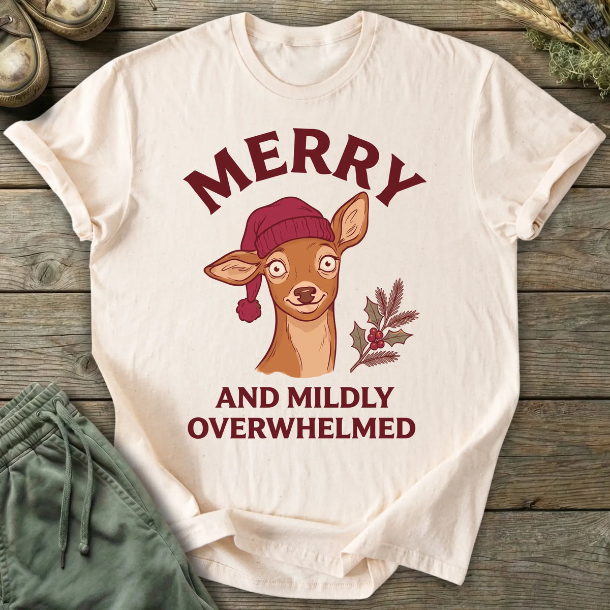 Printify T-Shirt Mildly Overwhelmed T-Shirt