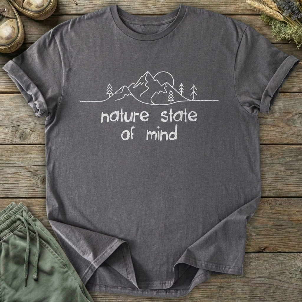 Printify T-Shirt Minimalist Nature State of Mind T-Shirt