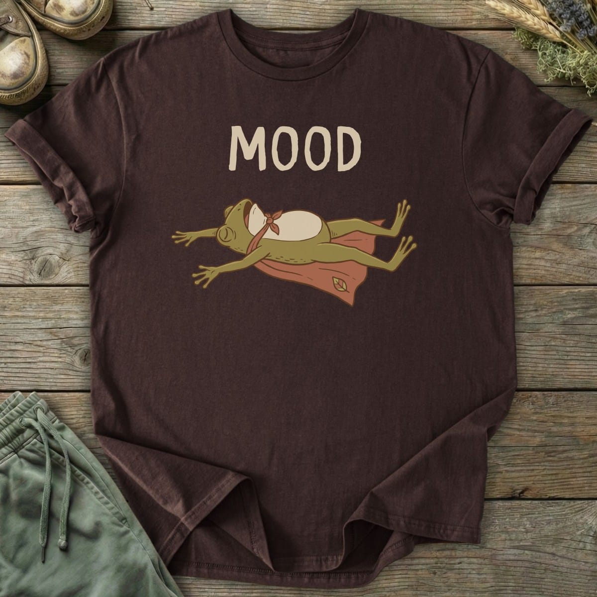 Printify T-Shirt Mood Frog Hero T-Shirt