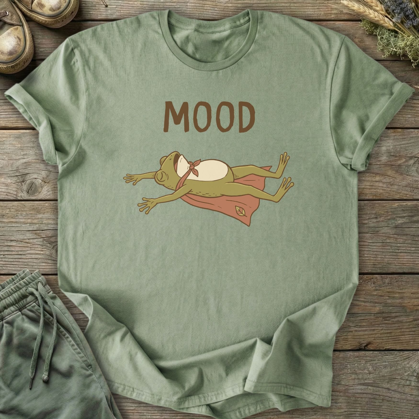 Printify T-Shirt Mood Frog Hero T-Shirt