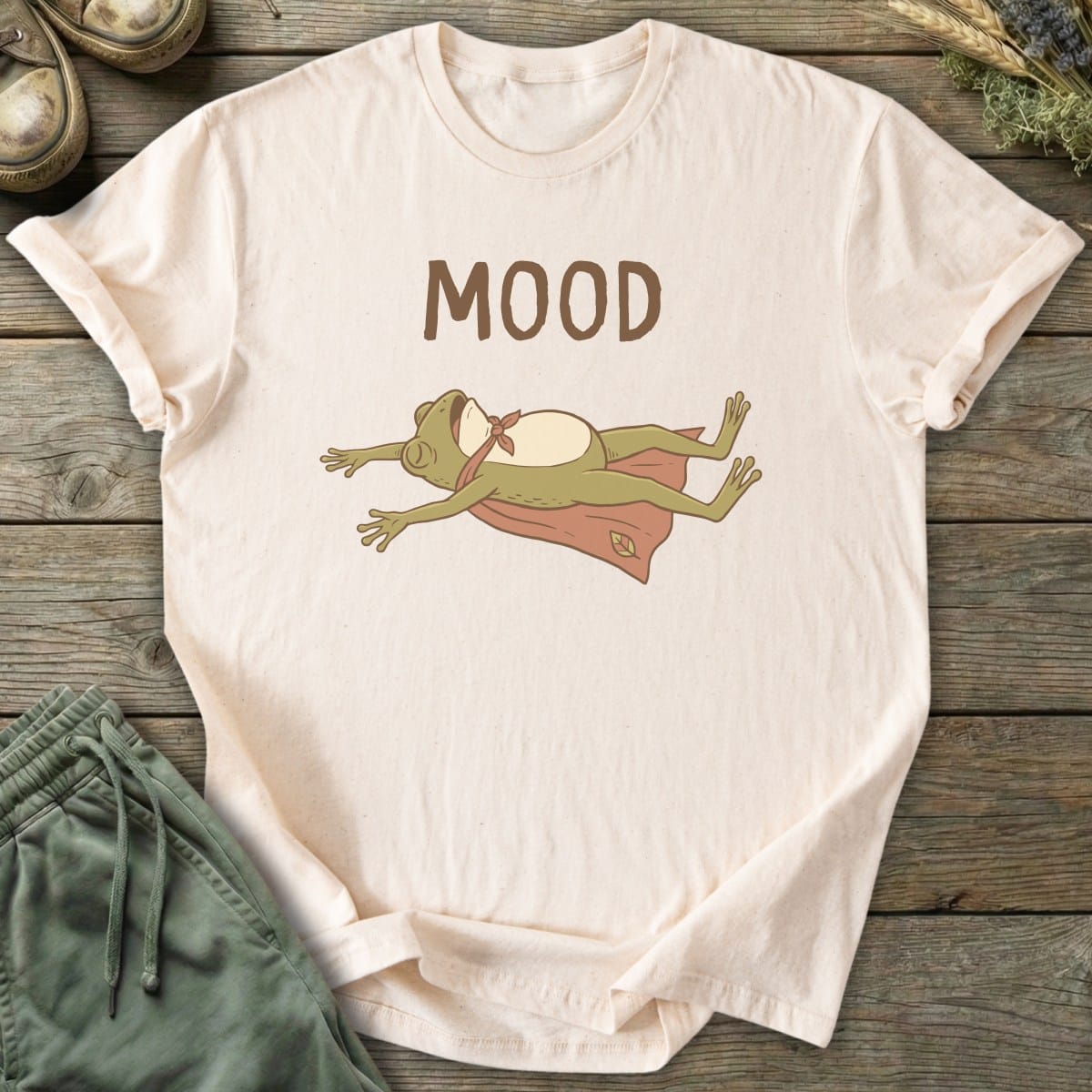 Printify T-Shirt Mood Frog Hero T-Shirt