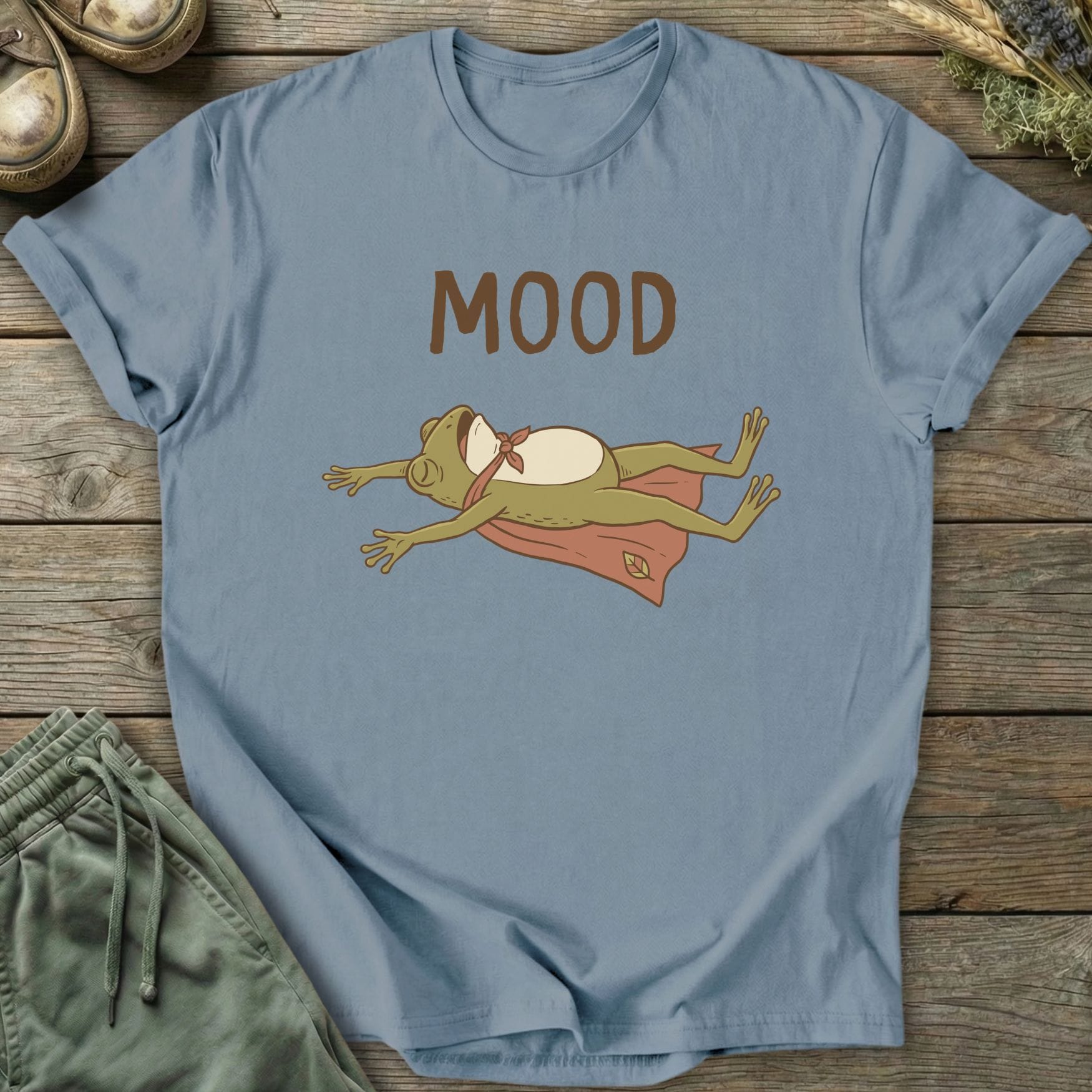 Printify T-Shirt Mood Frog Hero T-Shirt