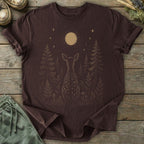 Printify T-Shirt Moon Gazing Deer T-Shirt