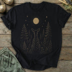 Printify T-Shirt Moon Gazing Deer T-Shirt