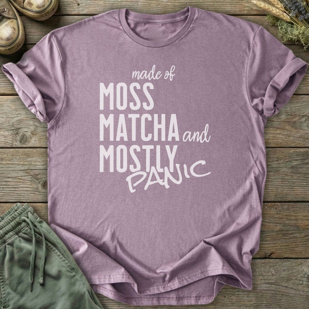 Printify T-Shirt Moss Matcha Panic T-Shirt