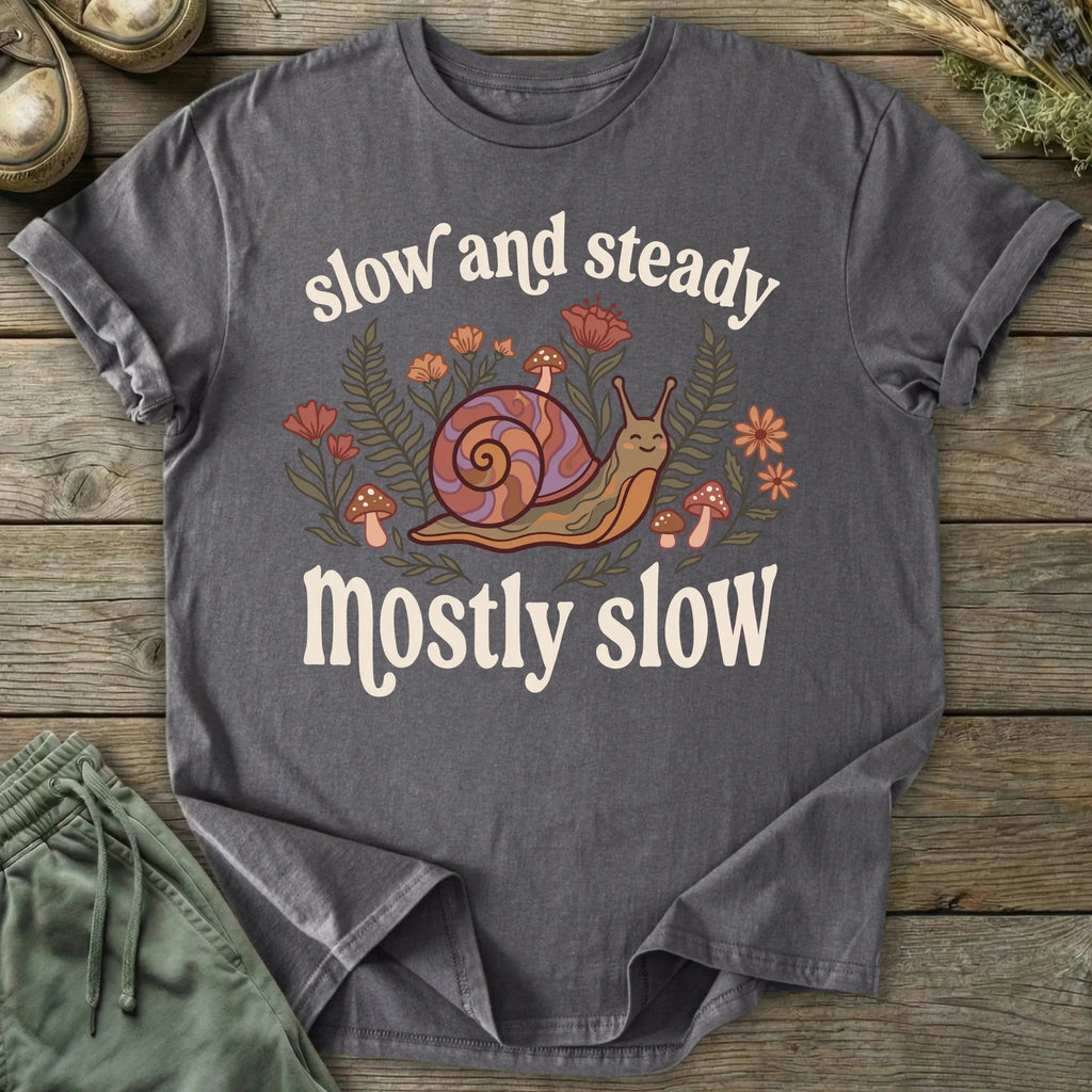 Printify T-Shirt Mostly Slow T-Shirt