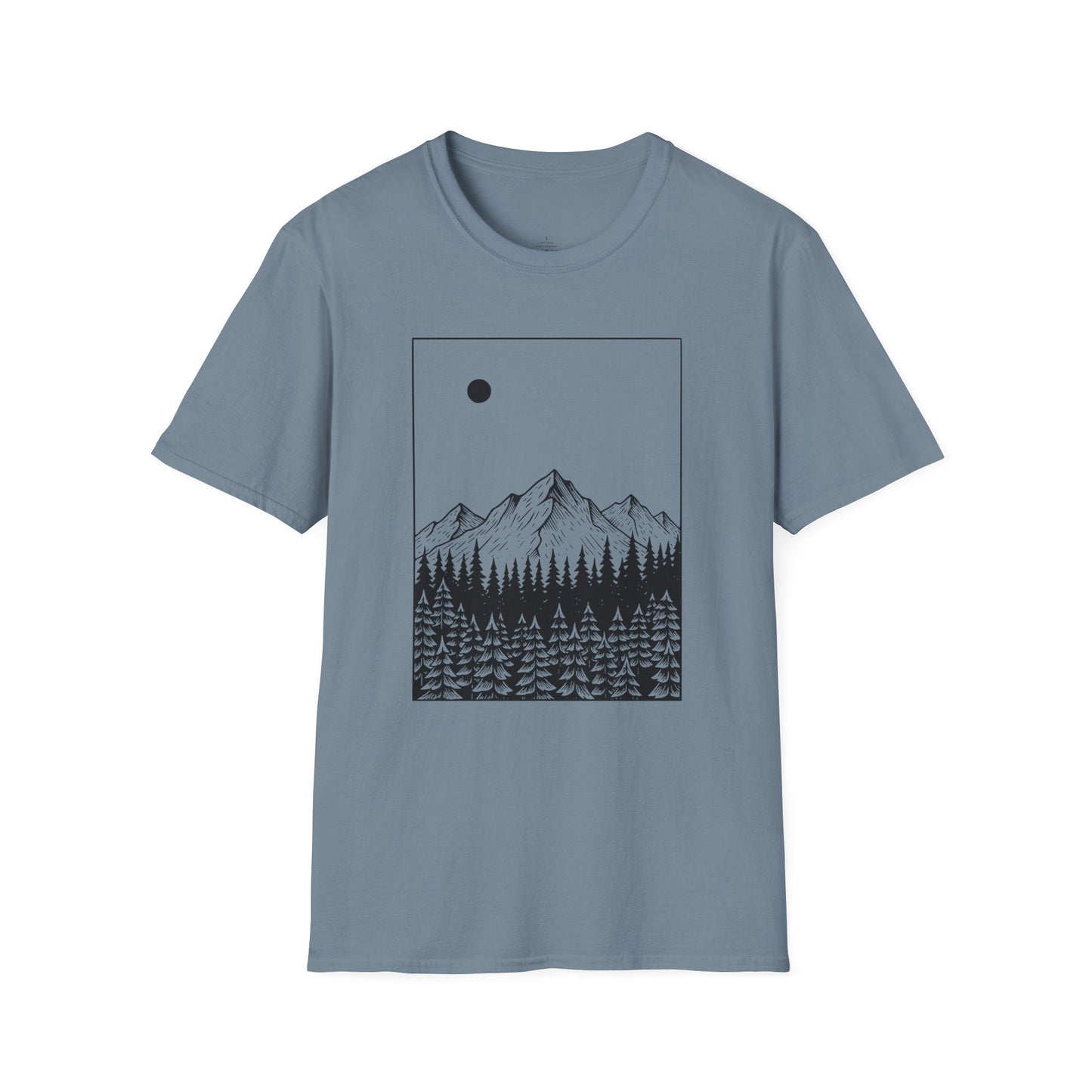 Printify T-Shirt Mountain Moon T-Shirt