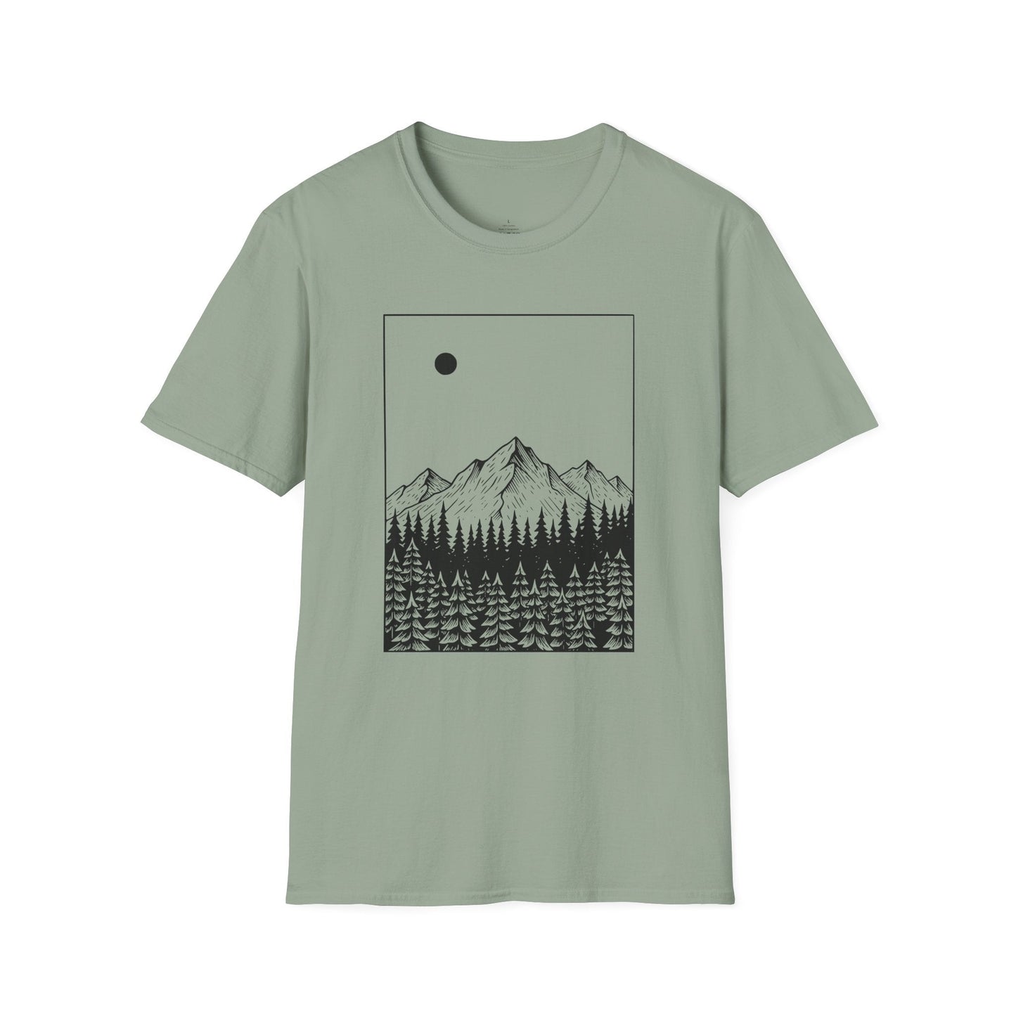 Printify T-Shirt Mountain Moon T-Shirt
