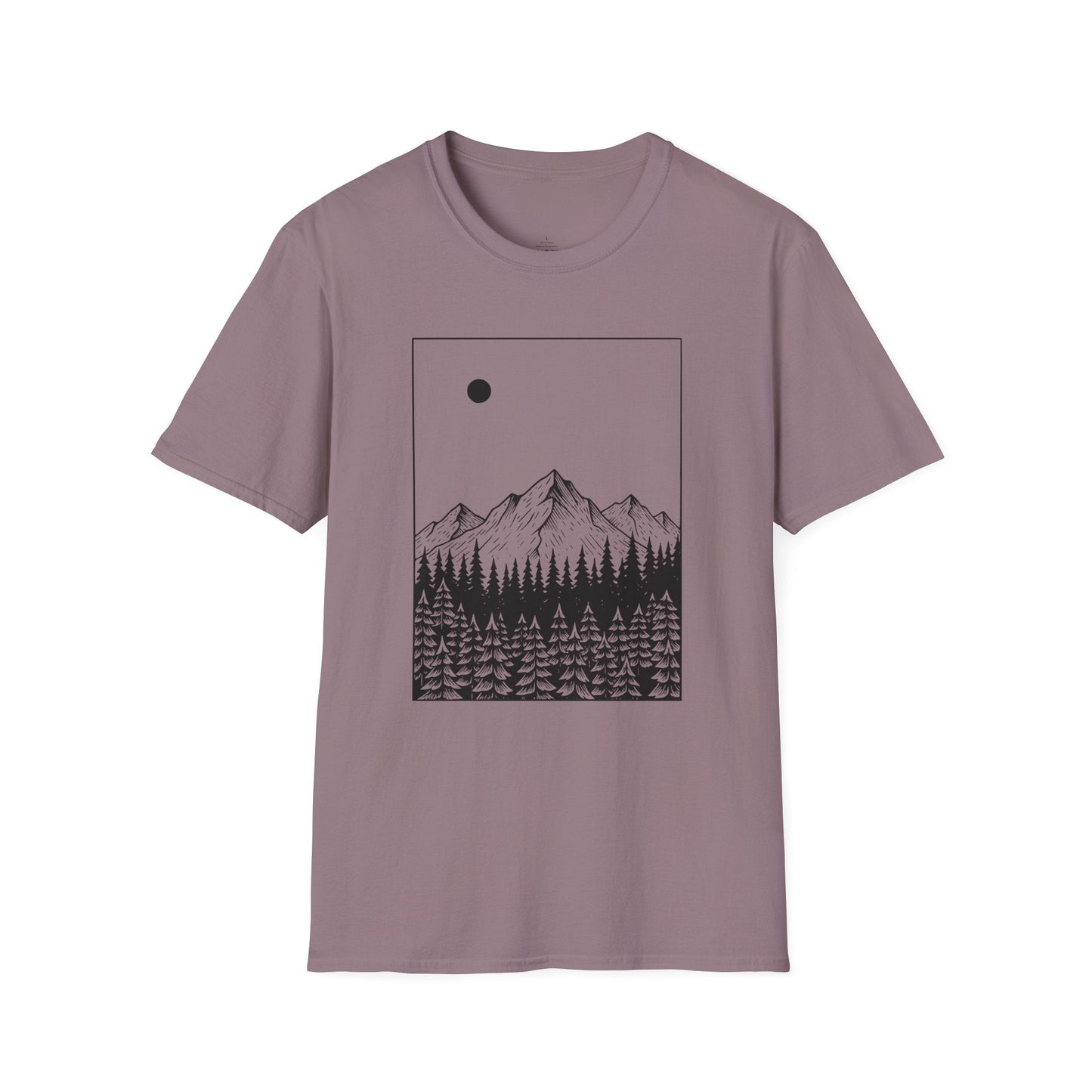 Printify T-Shirt Mountain Moon T-Shirt