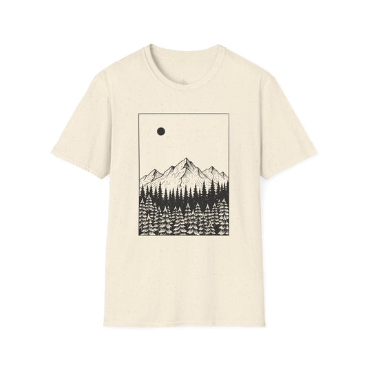 Printify T-Shirt Mountain Moon T-Shirt