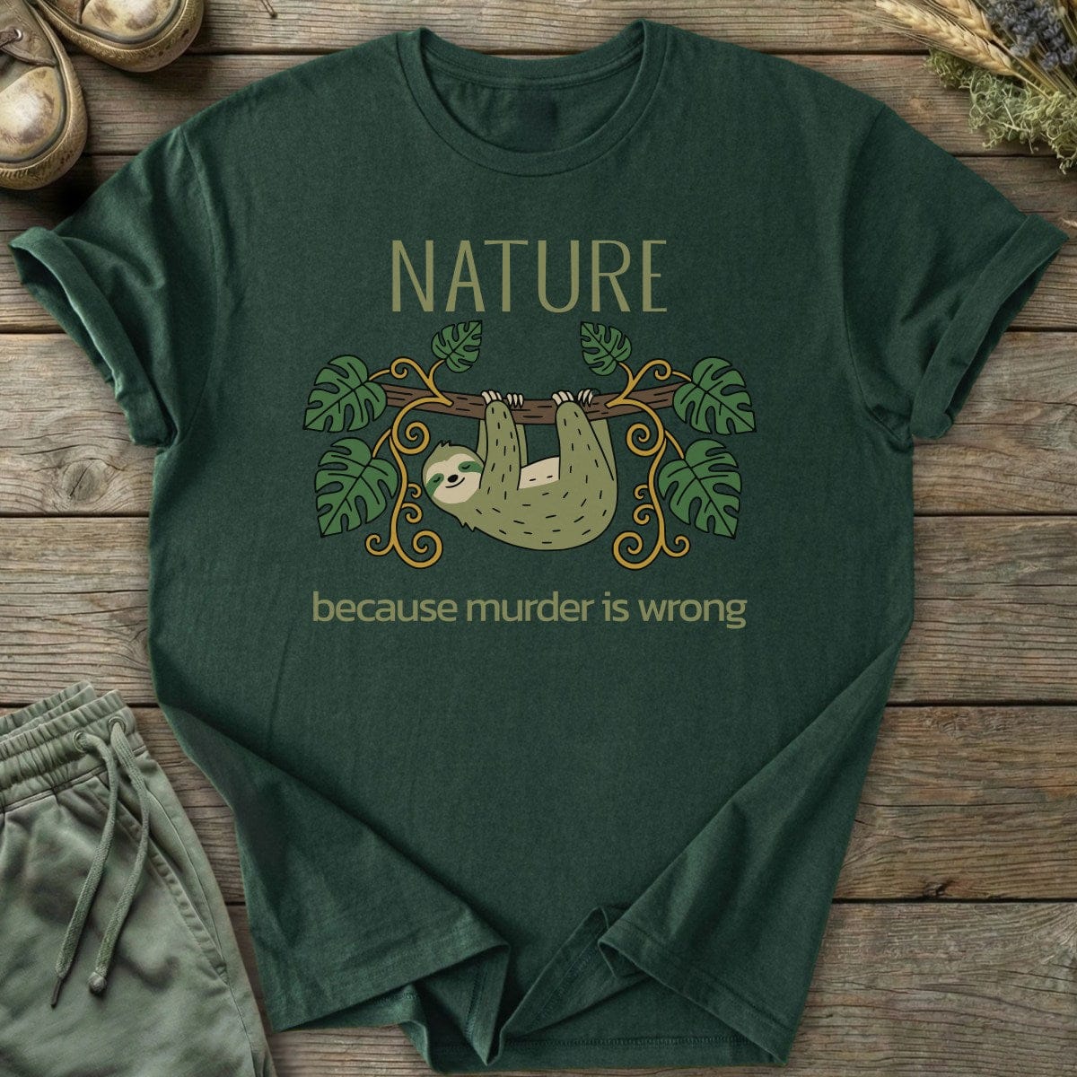 Printify T-Shirt Murder Is Wrong T-Shirt