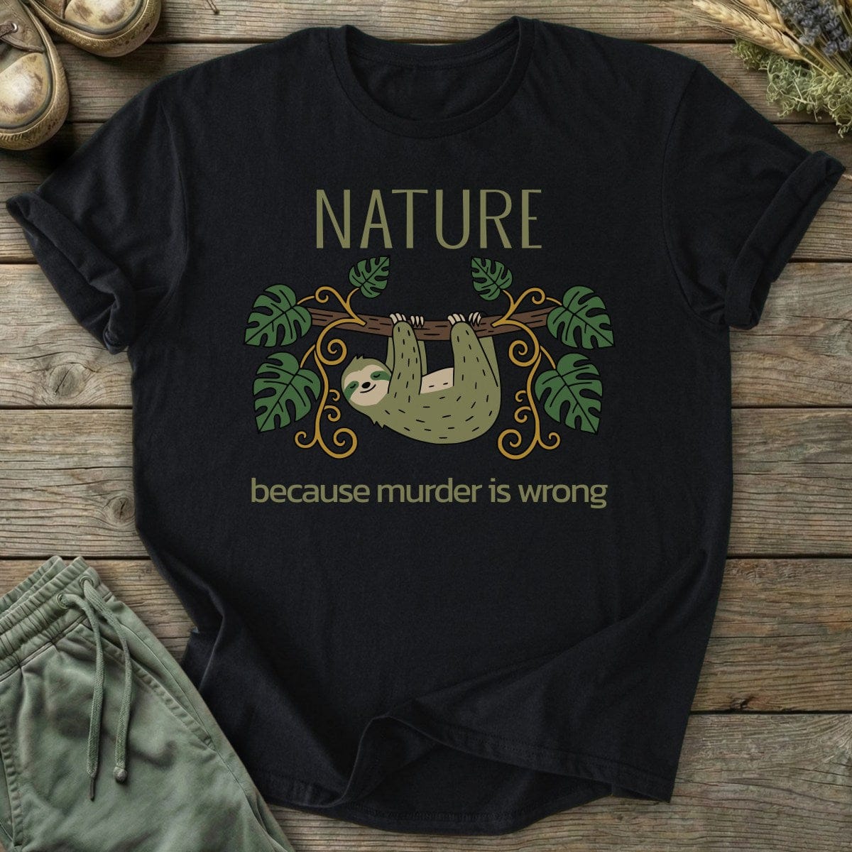 Printify T-Shirt Murder Is Wrong T-Shirt