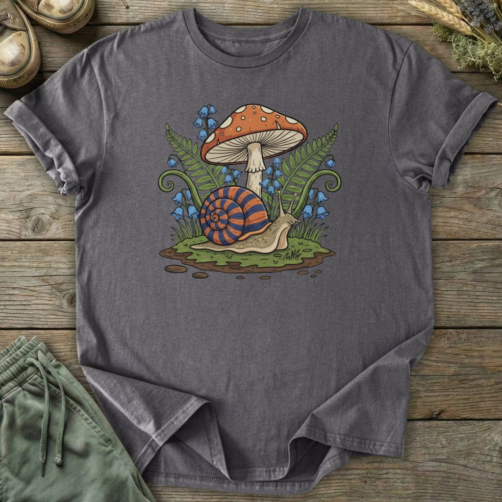 Printify T-Shirt Mushroom Snail T-Shirt