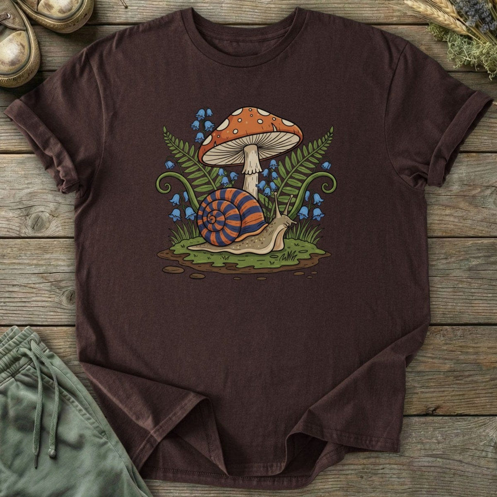 Printify T-Shirt Mushroom Snail T-Shirt
