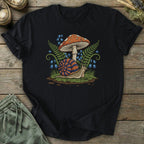 Printify T-Shirt Mushroom Snail T-Shirt