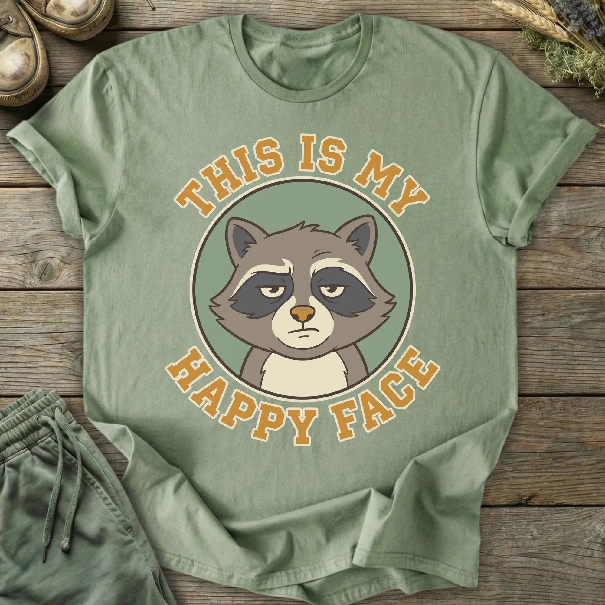 Printify T-Shirt My Happy Face T-Shirt