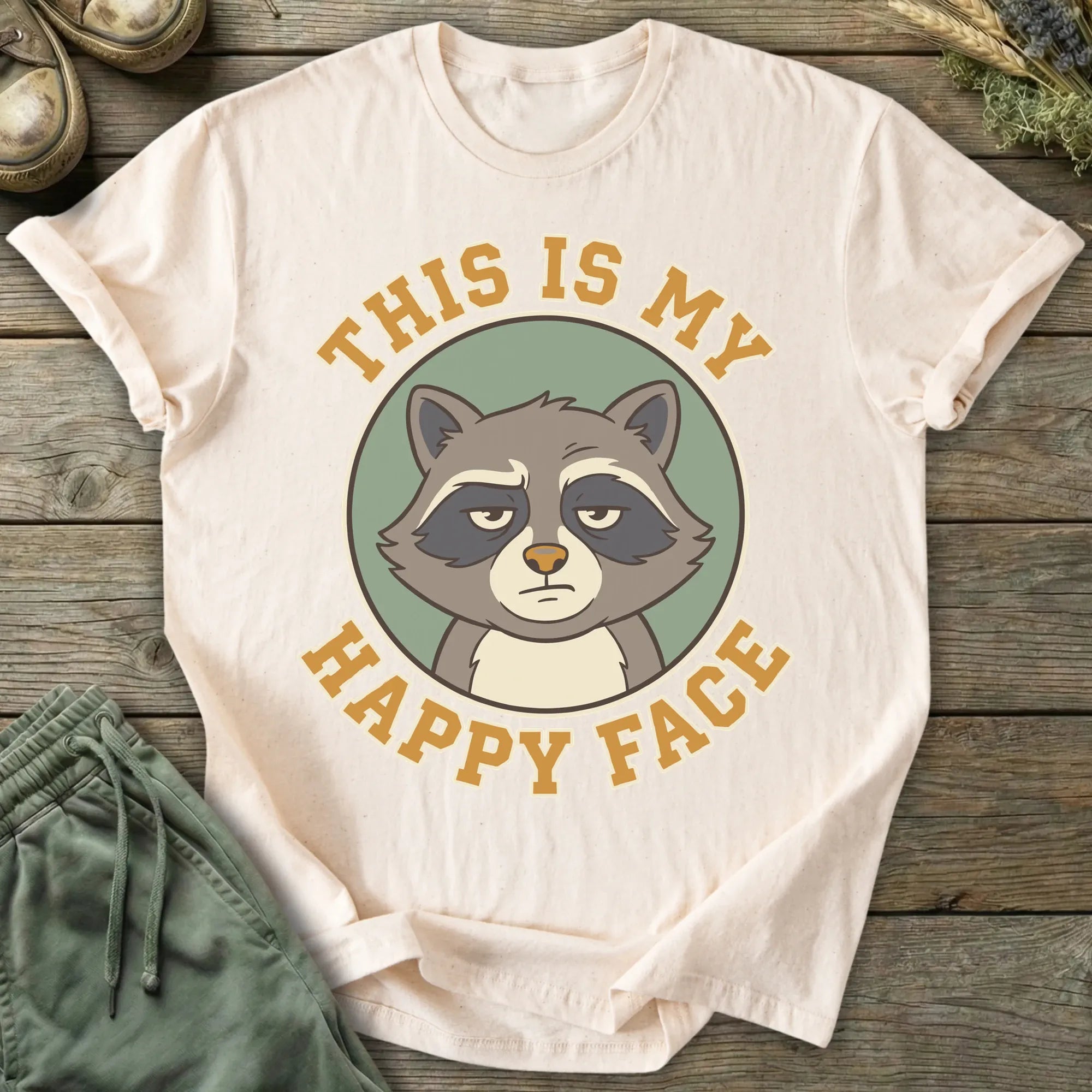 Printify T-Shirt My Happy Face T-Shirt