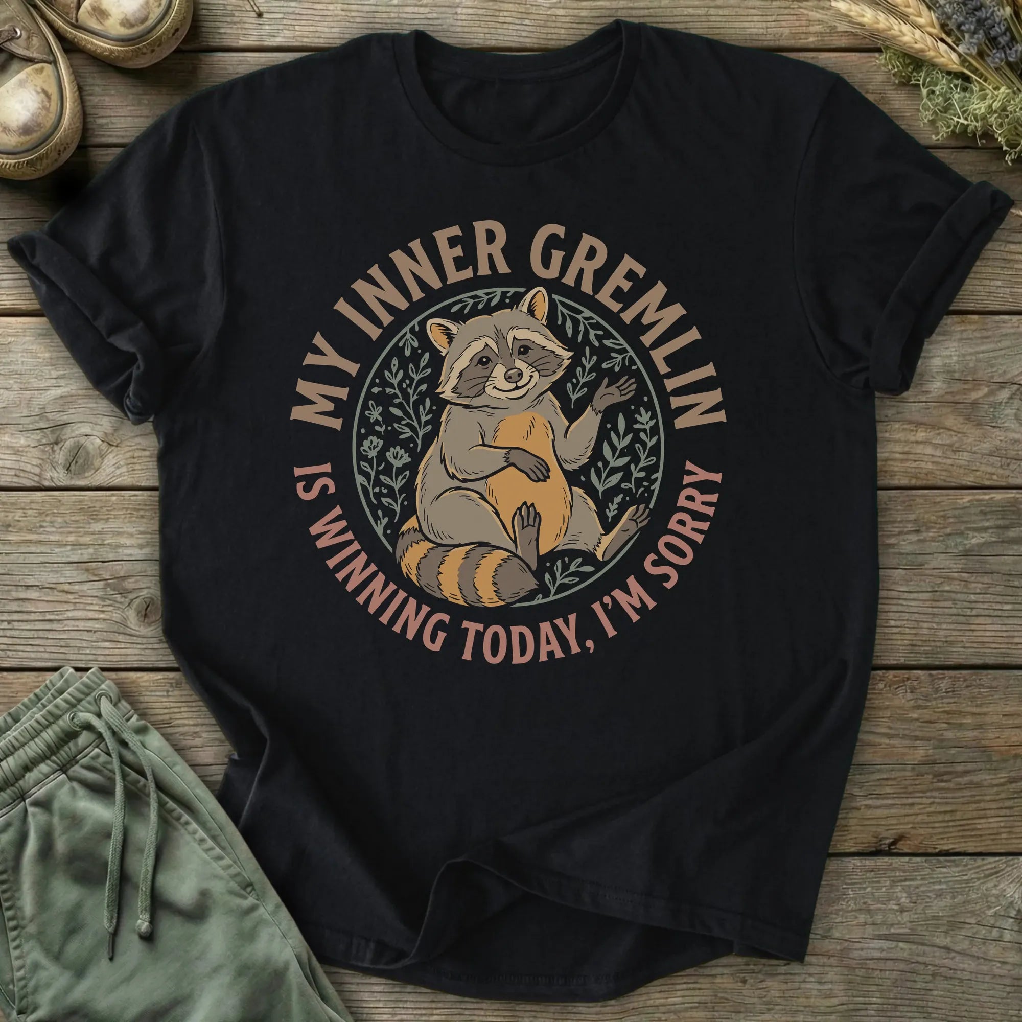 Printify T-Shirt My Inner Gremlin Is Winning T-Shirt