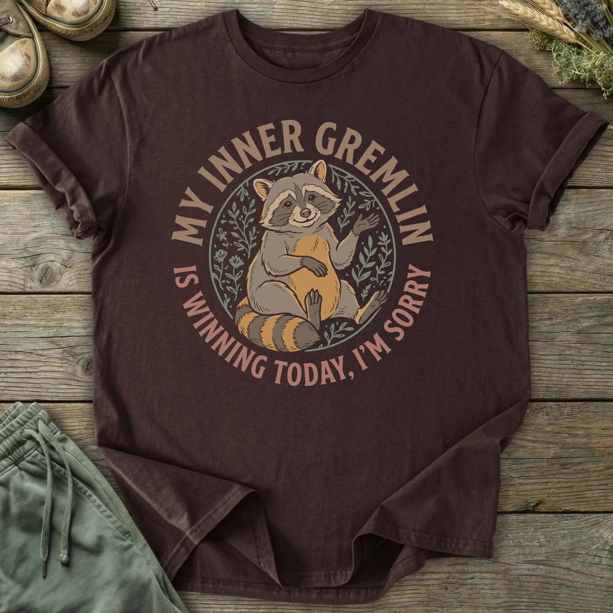 Printify T-Shirt My Inner Gremlin Is Winning T-Shirt