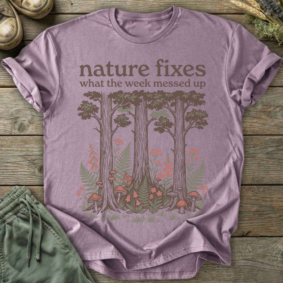 Printify T-Shirt Nature Fixes It T-Shirt