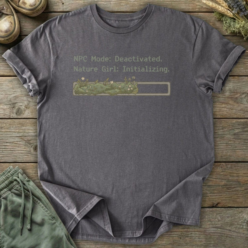 Printify T-Shirt Nature Girl Initializing T-Shirt