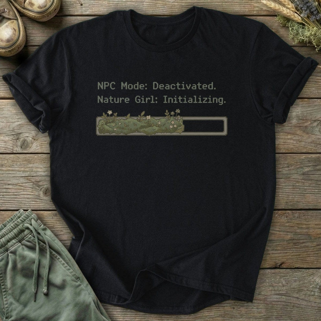 Printify T-Shirt Nature Girl Initializing T-Shirt