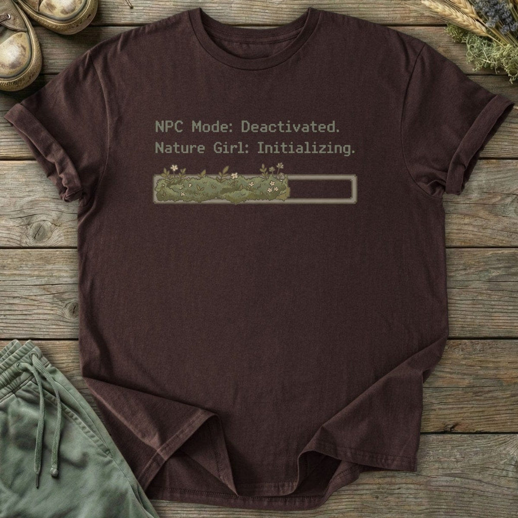 Printify T-Shirt Nature Girl Initializing T-Shirt
