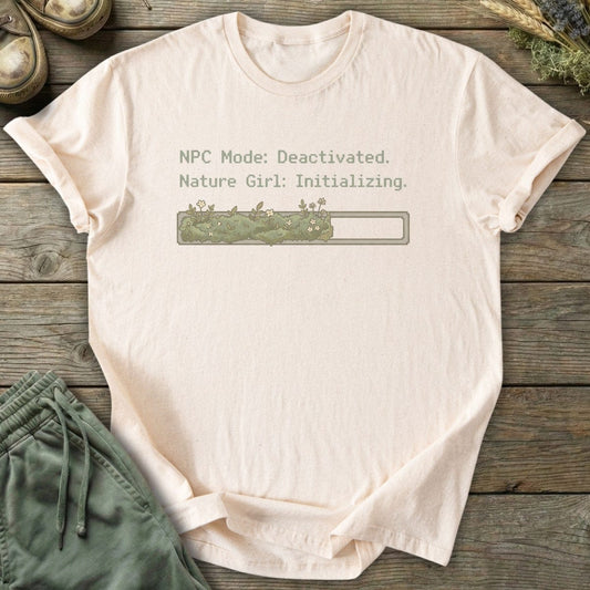 Printify T-Shirt Nature Girl Initializing T-Shirt