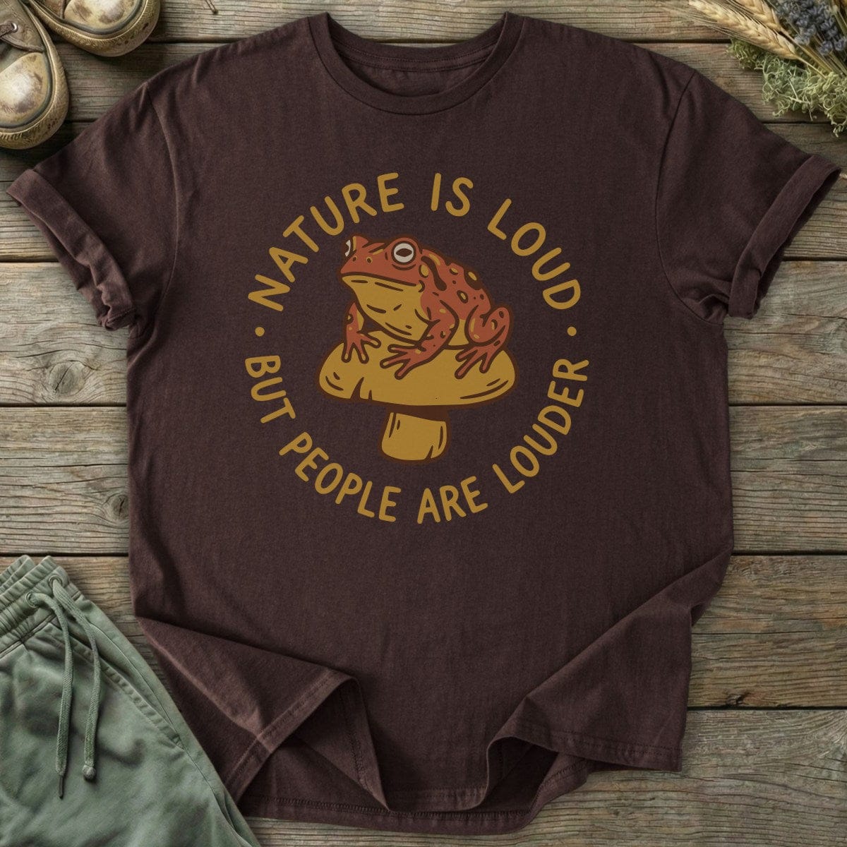 Printify T-Shirt Nature Is Loud T-Shirt