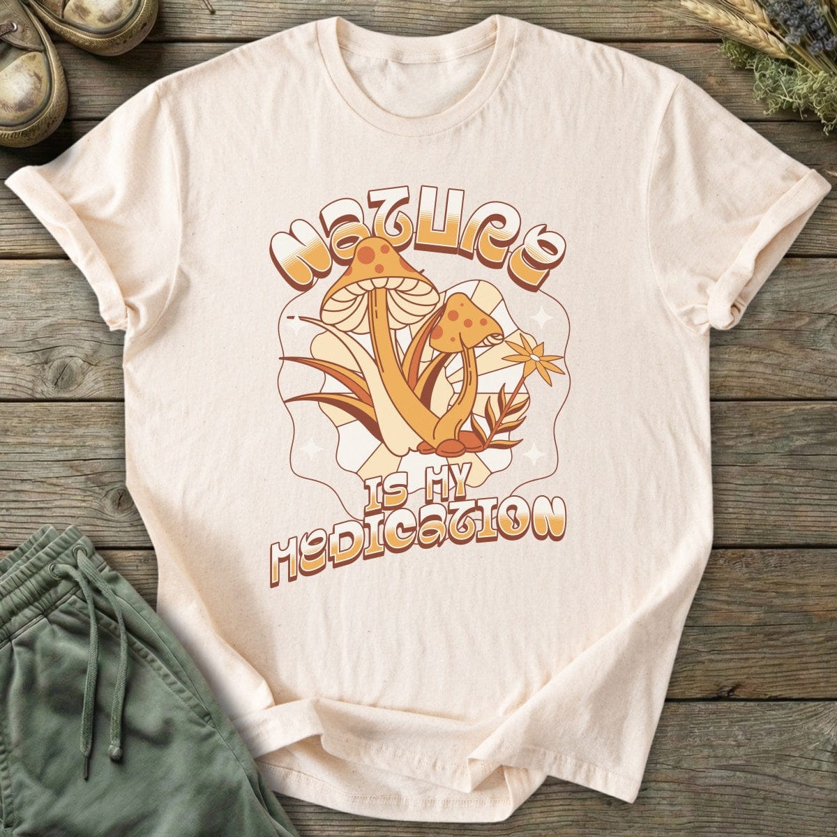 Printify T-Shirt Nature Medication T-Shirt