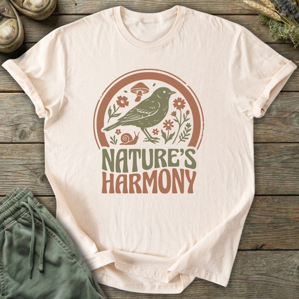 Printify T-Shirt Nature's Harmony T-Shirt