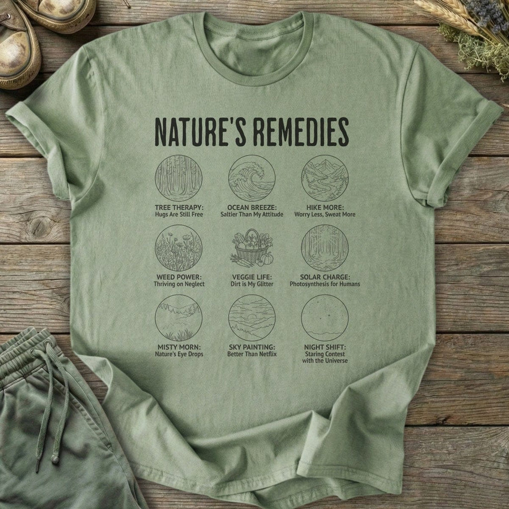 Printify T-Shirt Nature's Remedies T-Shirt