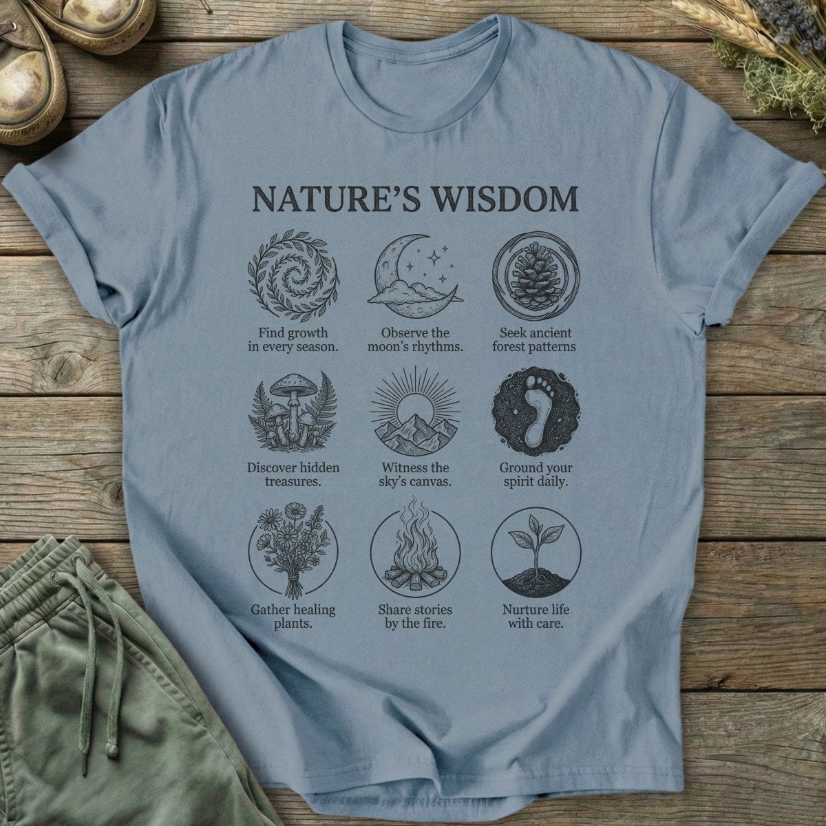 Printify T-Shirt Nature's Wisdom T-Shirt