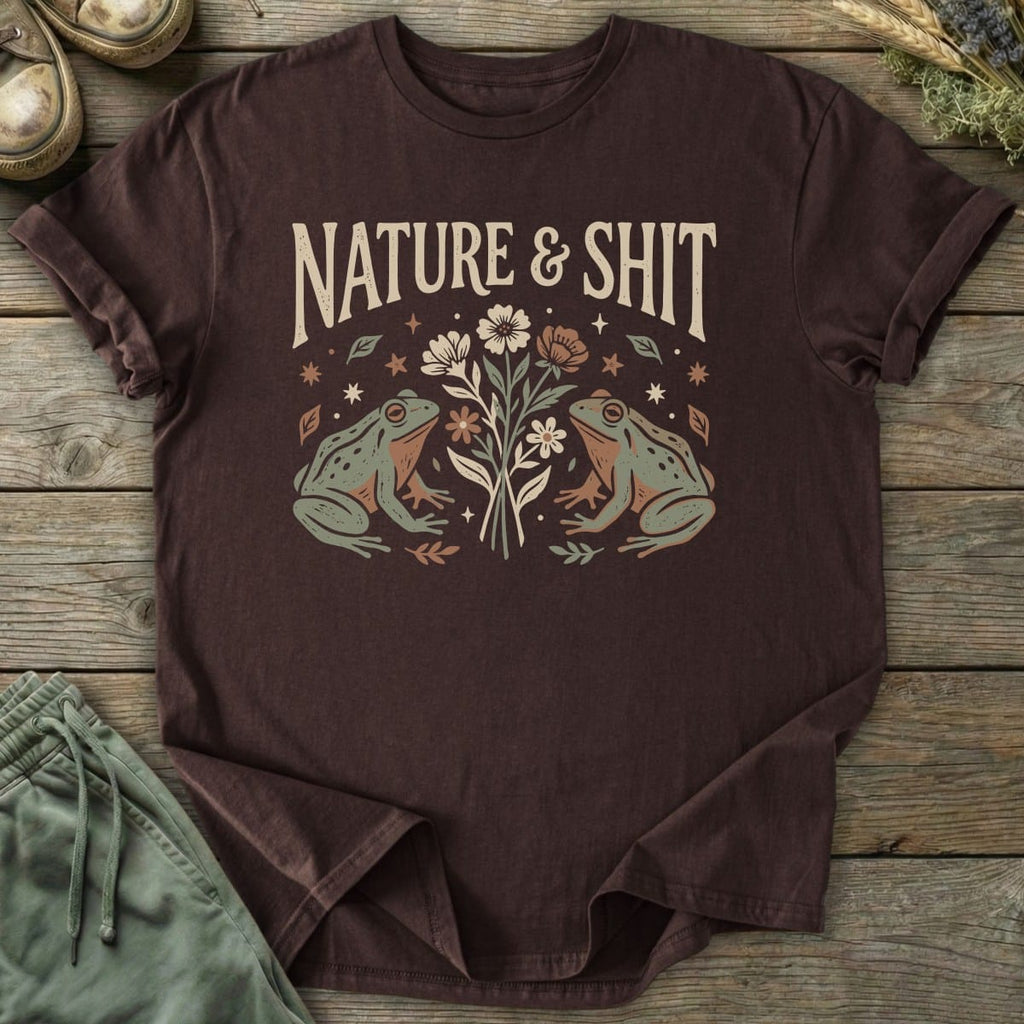 Printify T-Shirt Nature & Shit Frogs T-Shirt