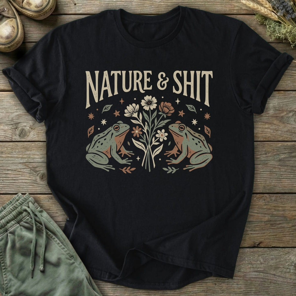 Printify T-Shirt Nature & Shit Frogs T-Shirt