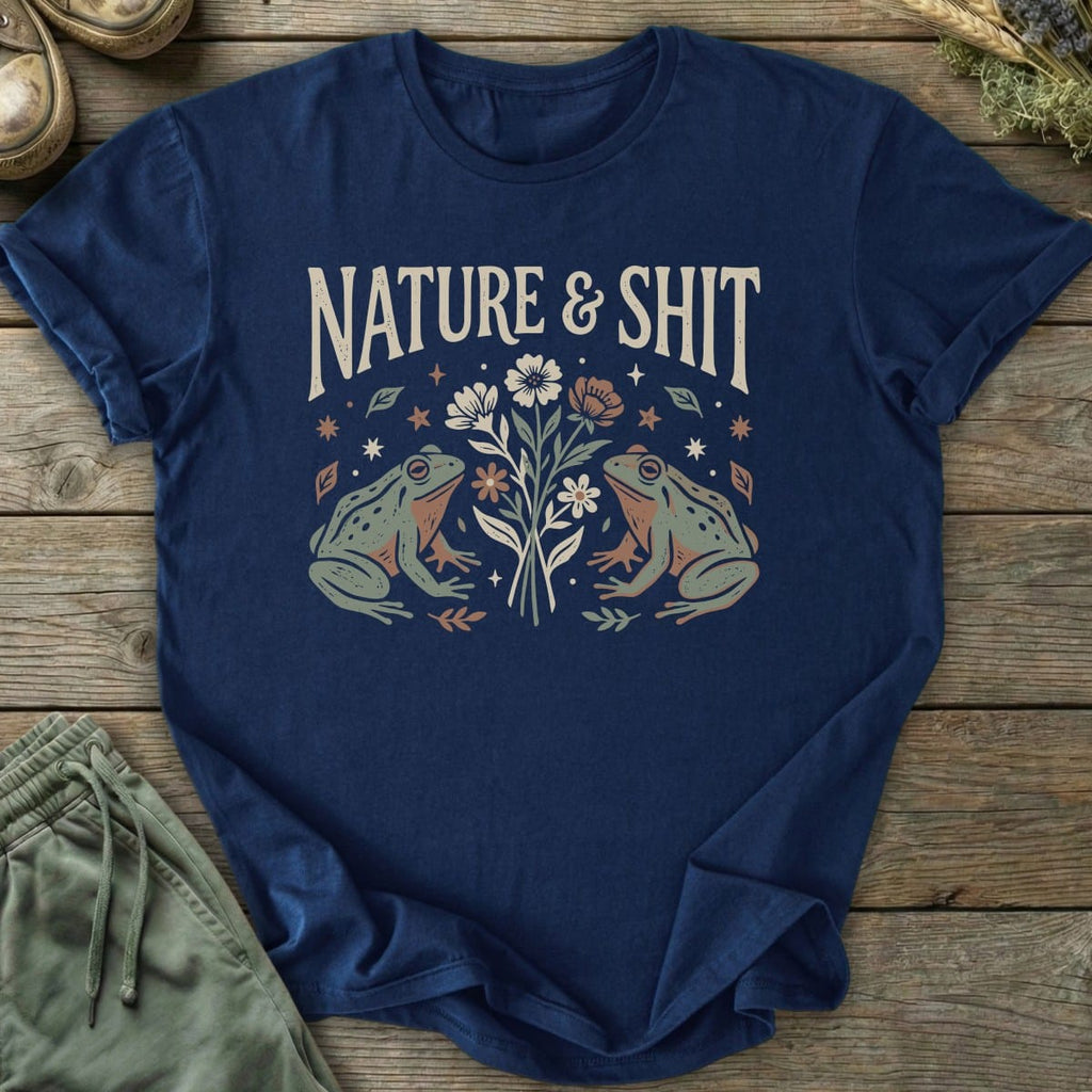 Printify T-Shirt Nature & Shit Frogs T-Shirt