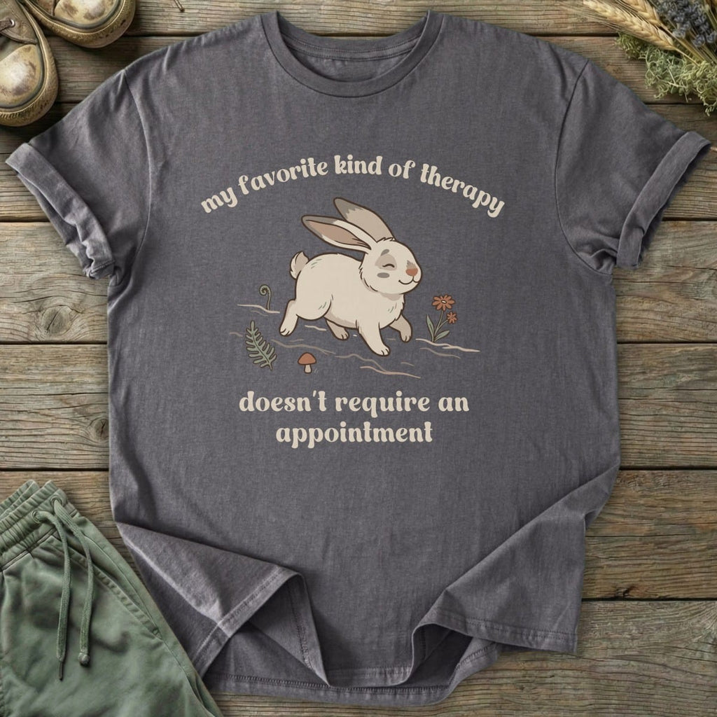 Printify T-Shirt Nature Therapy Bunny T-Shirt