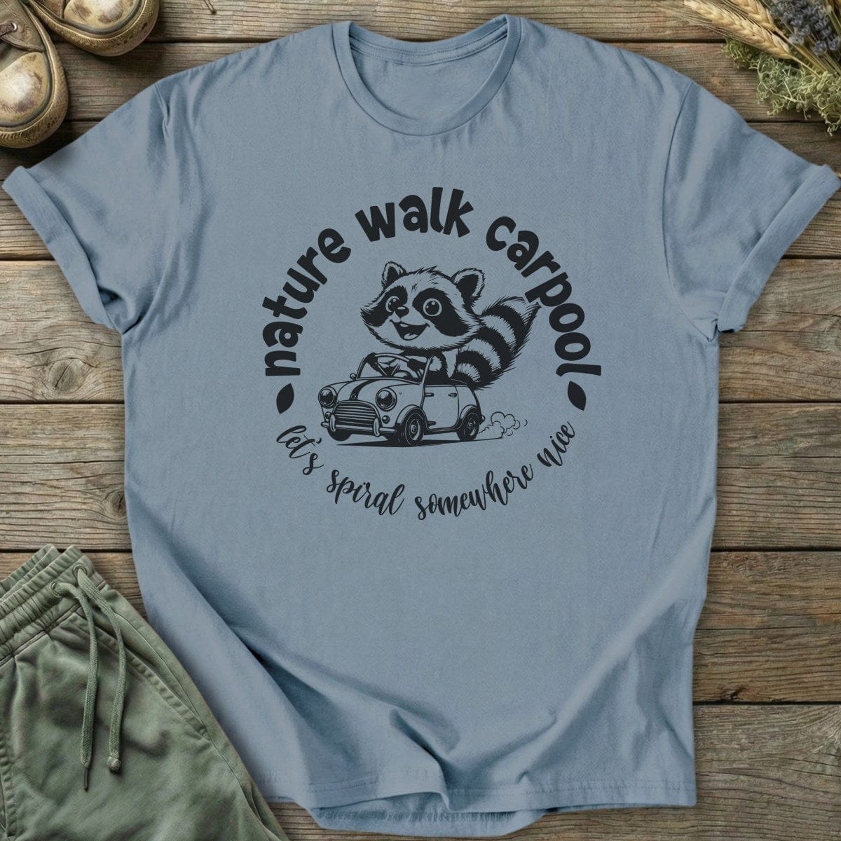 Printify T-Shirt Nature Walk Carpool T-Shirt