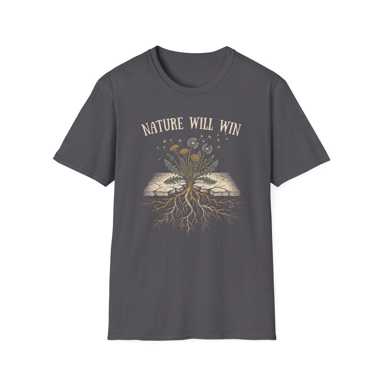 Printify T-Shirt Nature Will Win T-Shirt
