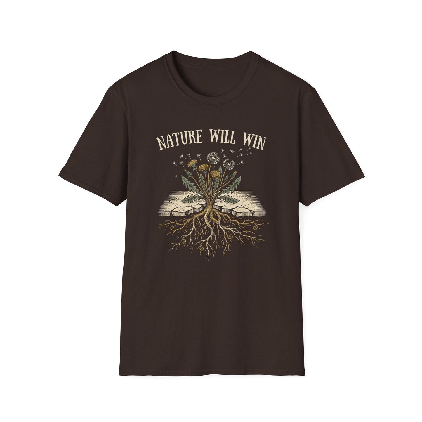 Printify T-Shirt Nature Will Win T-Shirt
