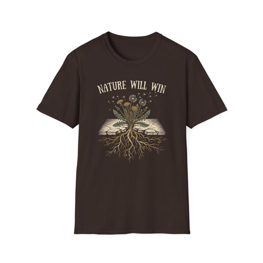 Printify T-Shirt Nature Will Win T-Shirt