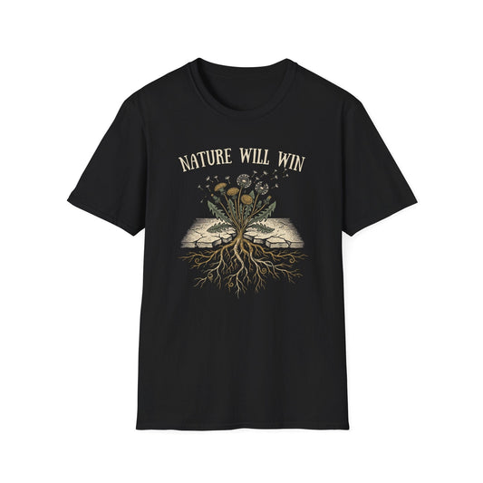 Printify T-Shirt Nature Will Win T-Shirt