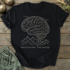 Printify T-Shirt Navigating The Noise T-Shirt