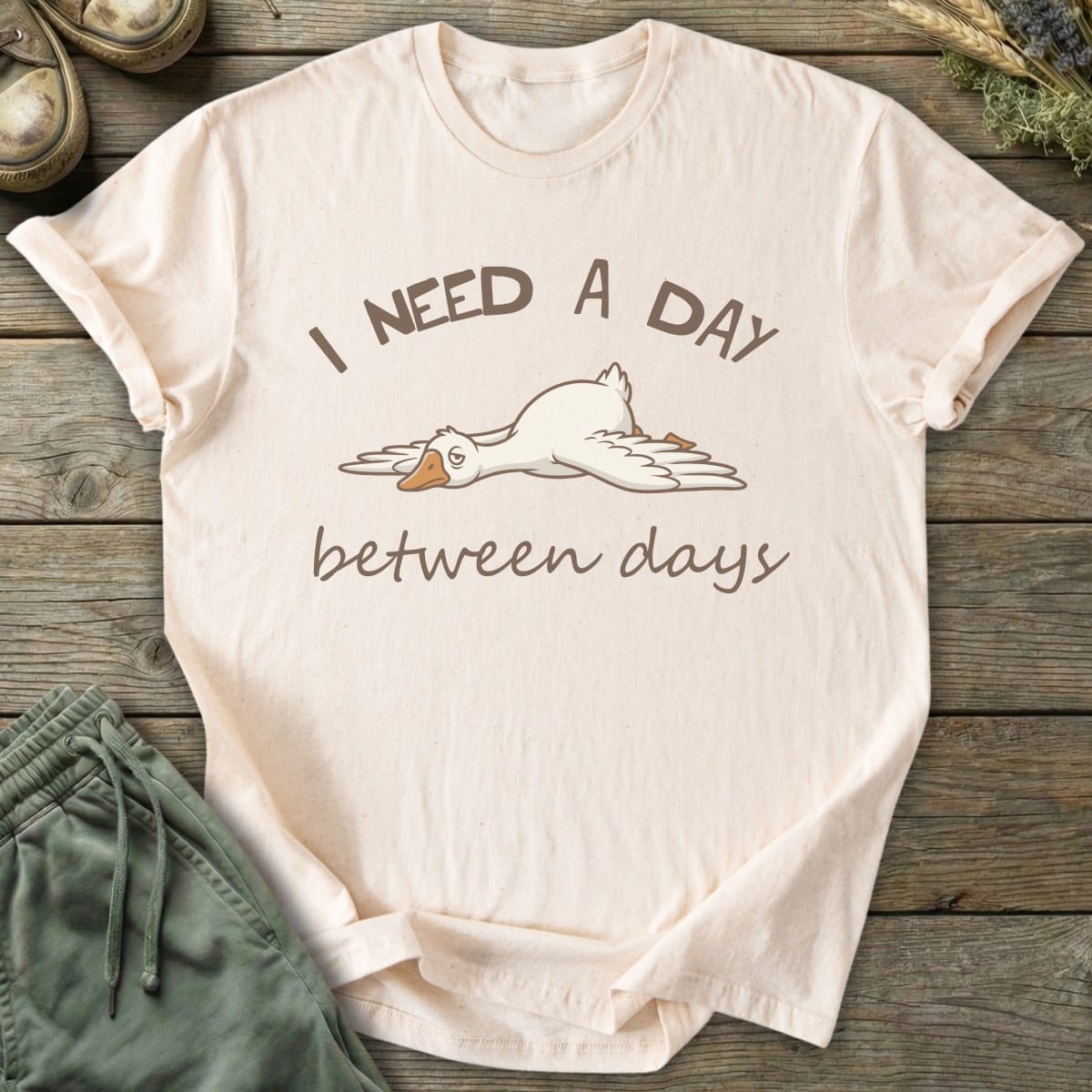 Printify T-Shirt Need A Day Goose T-Shirt