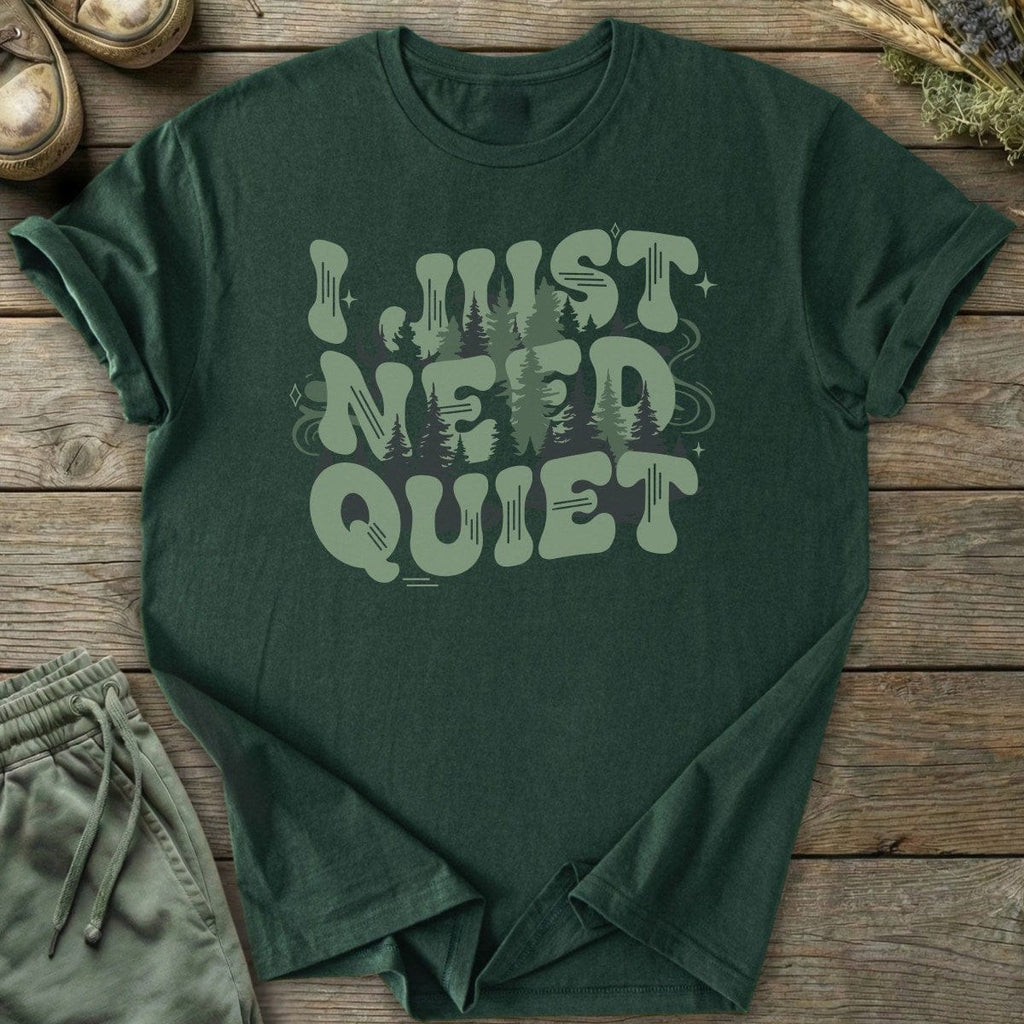 Printify T-Shirt Need Quiet T-Shirt
